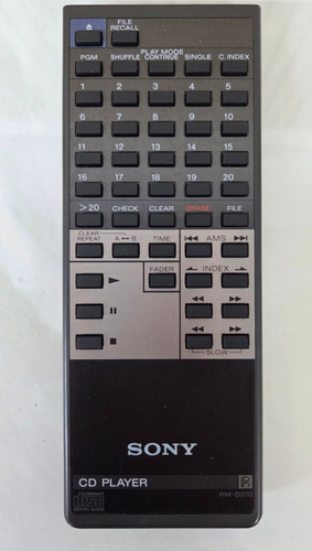Original sony d370 - original, rm-d370